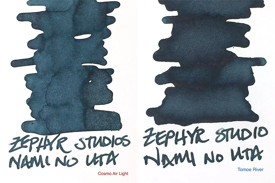 Ink Review of Zephyr Studio Nami No Uta fountain pen ink — Inky
